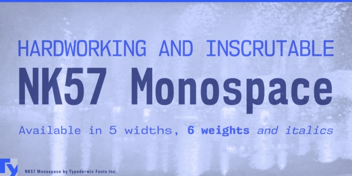 NK57 Monospace Semi Expanded font preview