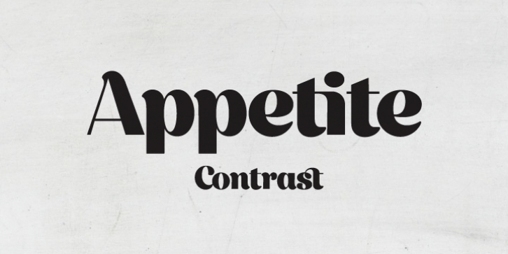 Appetite Contrast font preview