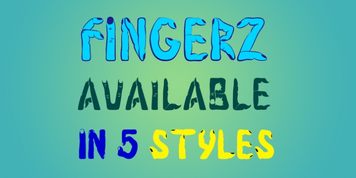 Fingerz font preview