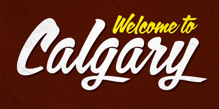 Calgary Script font preview