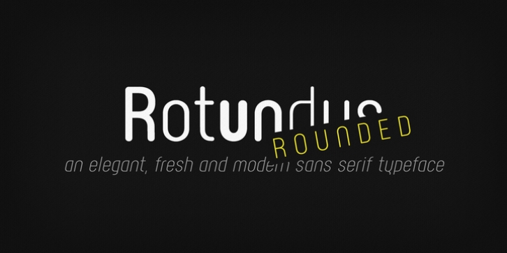Rotundus Rounded font preview