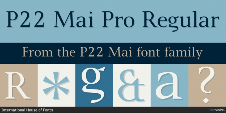 P22 Mai font preview