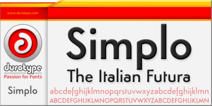 Simplo font preview