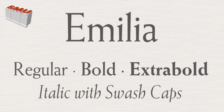 Emilia font preview
