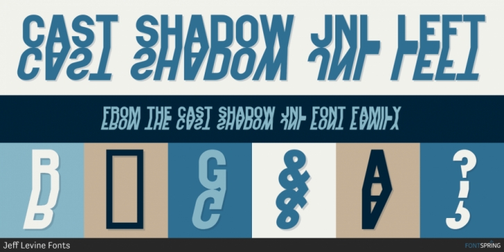 Cast Shadow JNL font preview