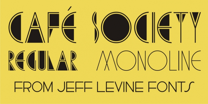 Cafe Society JNL font preview