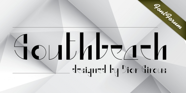 Southbeach font preview