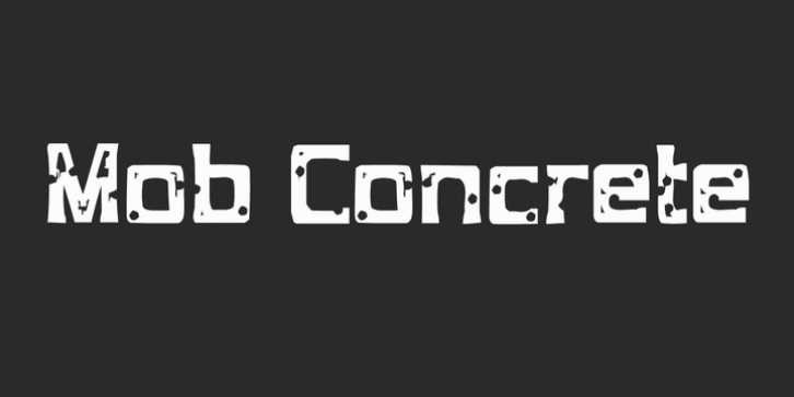 Mob Concrete font preview