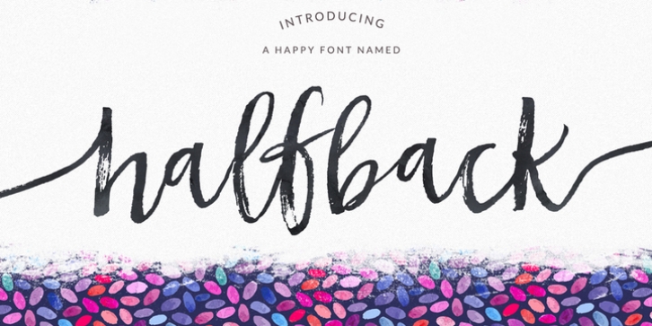 Halfback font preview