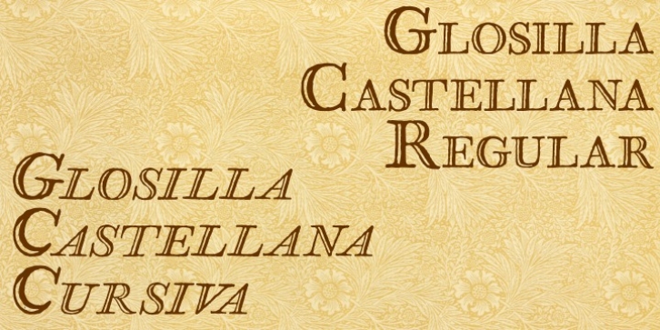Glosilla Castellana font preview