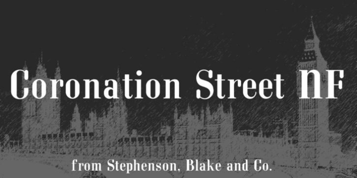 Coronation Street NF font preview