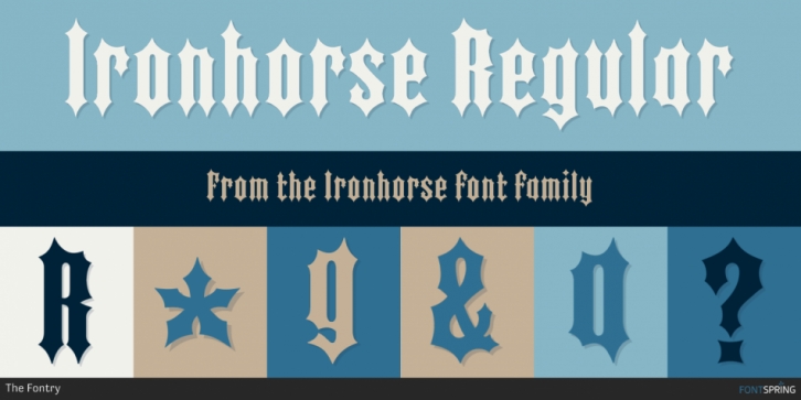 Ironhorse font preview