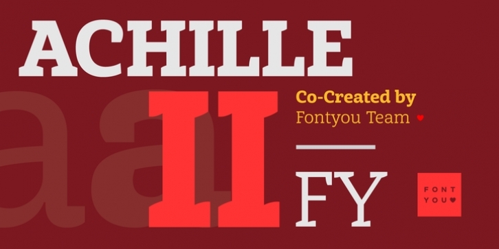 Achille II FY font preview