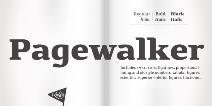 Pagewalker font preview