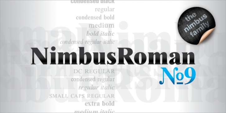 Nimbus Roman No 9 font preview