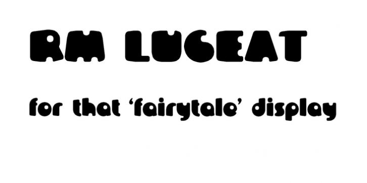 RM Luceat font preview