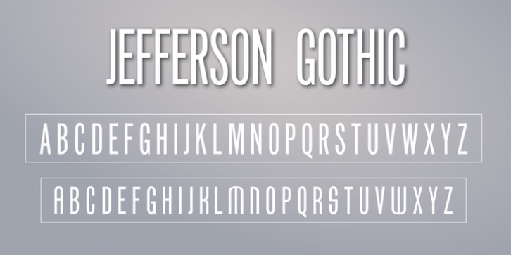 LTC Jefferson Gothic font preview
