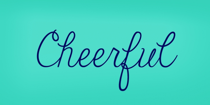 Janda Cheerful Script font preview