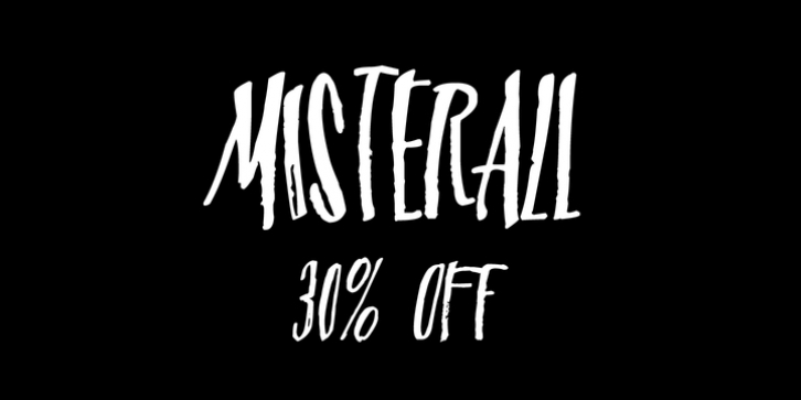 Misterall font preview