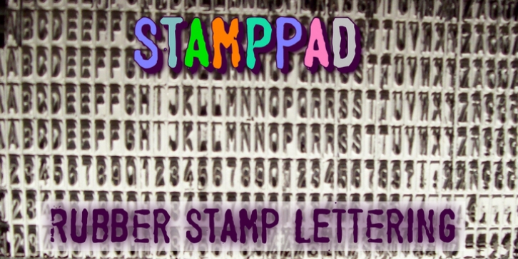 Stamppad font preview