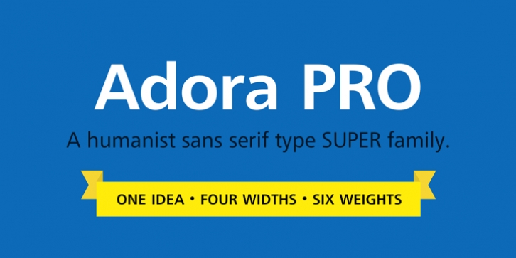 Adora Compact PRO font preview
