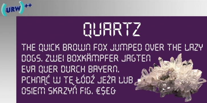 Quartz Mono font preview