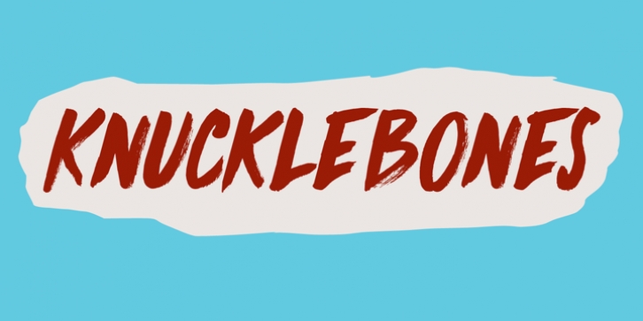 Knucklebones font preview