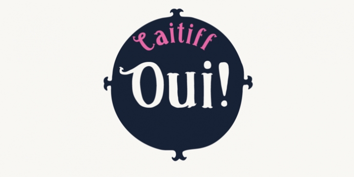 Caitiff font preview