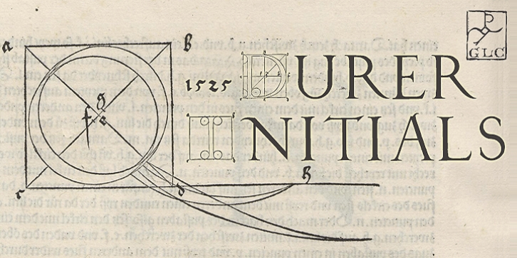 1525 Durer initials font preview