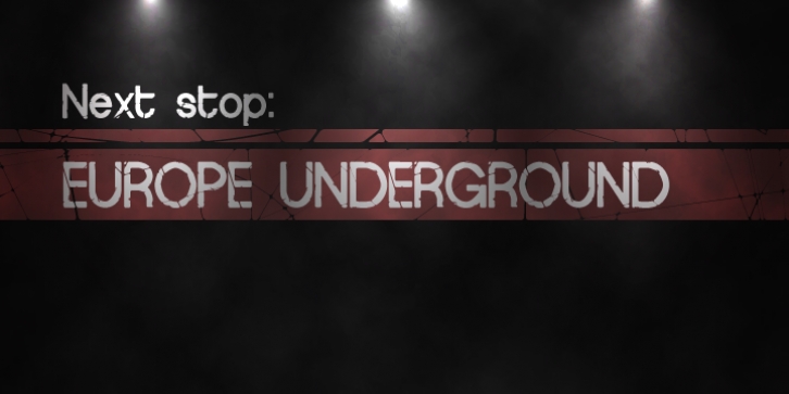 Europe Underground Worn font preview