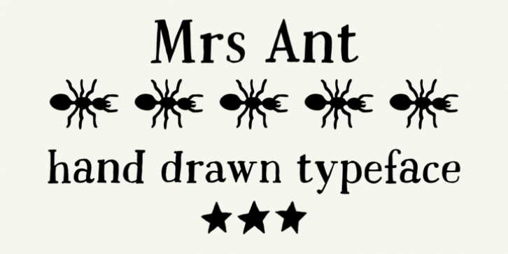 Mrs Ant font preview