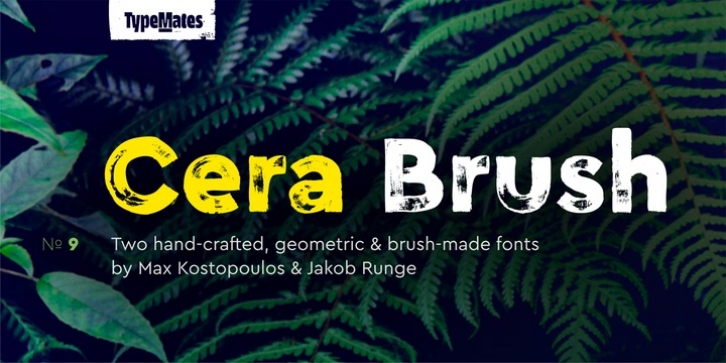 Cera Brush font preview