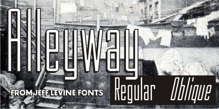 Alleyway JNL font preview