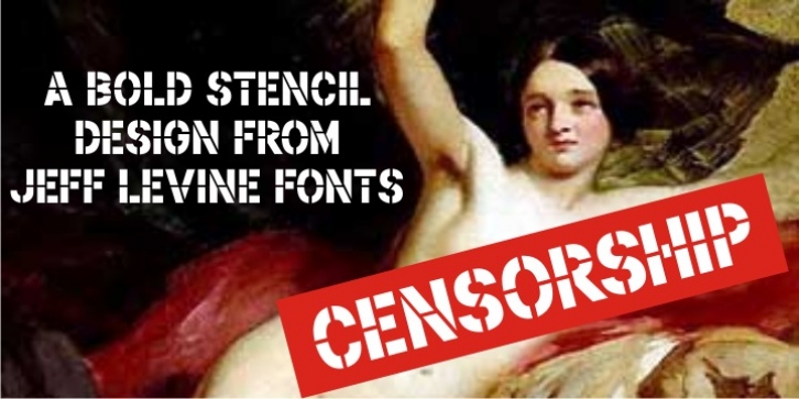 Censorship JNL font preview