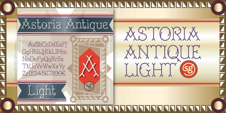 Astoria Antique SG font preview