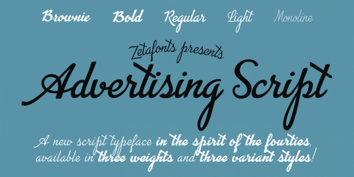 Advertising Script font preview