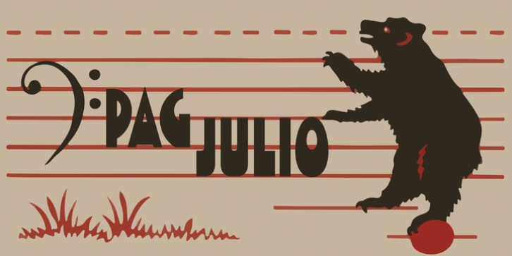PAG Julio font preview
