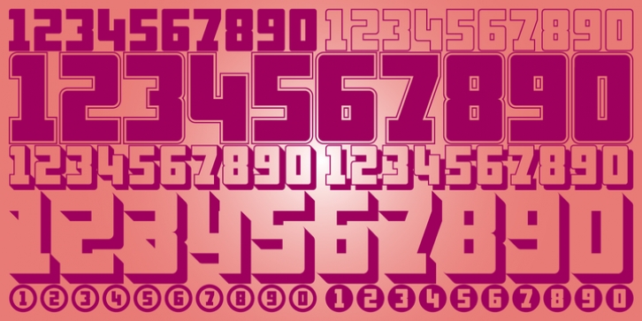 Display Digits Six font preview