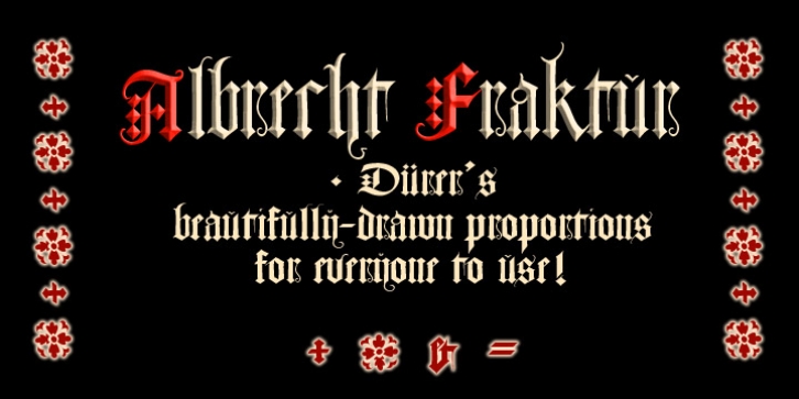Albrecht Fraktur font preview