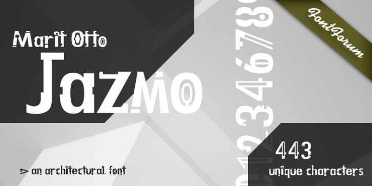 Jazmo font preview
