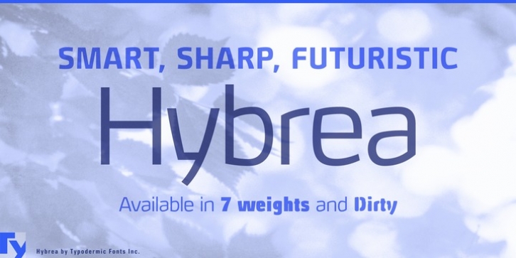 Hybrea font preview