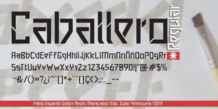 Caballero font preview
