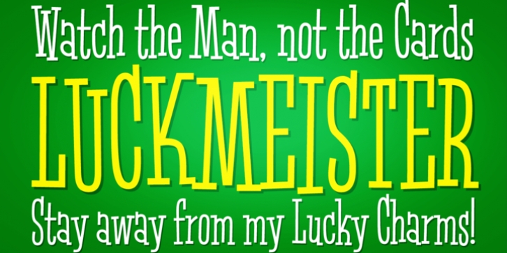 Luckmeister PB font preview