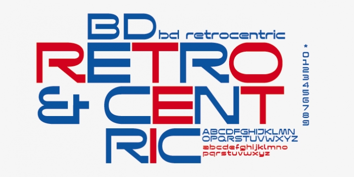 BD Retrocentric font preview