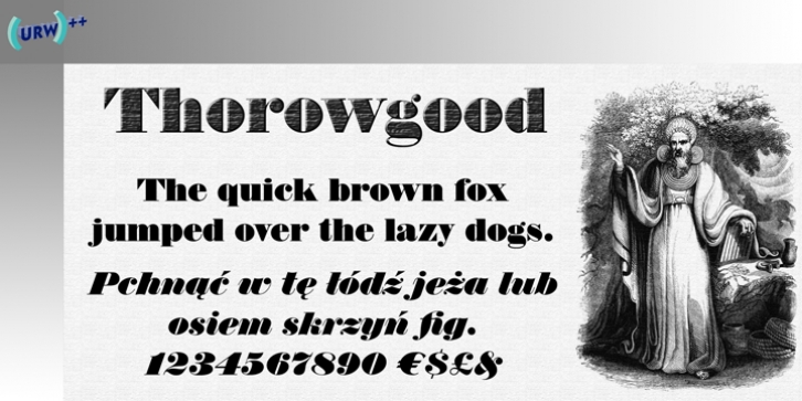 Thorowgood font preview
