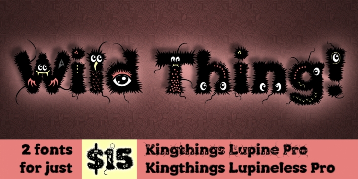 Kingthings Lupine Pro font preview
