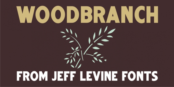 Woodbranch JNL font preview
