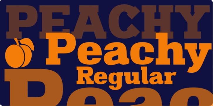 Peachy font preview