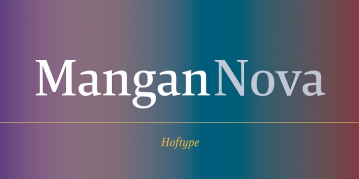 Mangan Nova font preview
