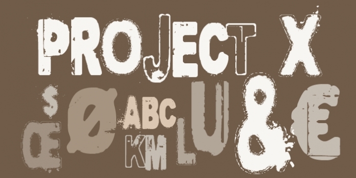 Project X font preview